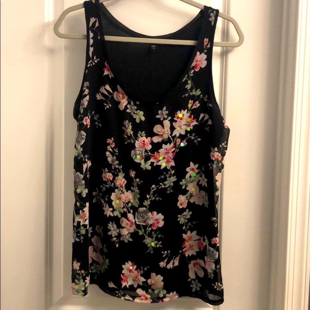 Express Tank with sequin details